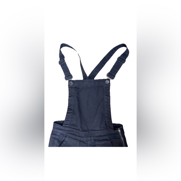 Madewell Black Denim Overall Jumpsuit XS Adjustablestraps Casual Streetwear Y2K - Picture 3 of 10